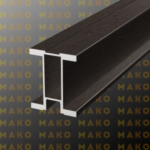 Профиль вертикальный симметричный MS170 Венге глянец (A36)